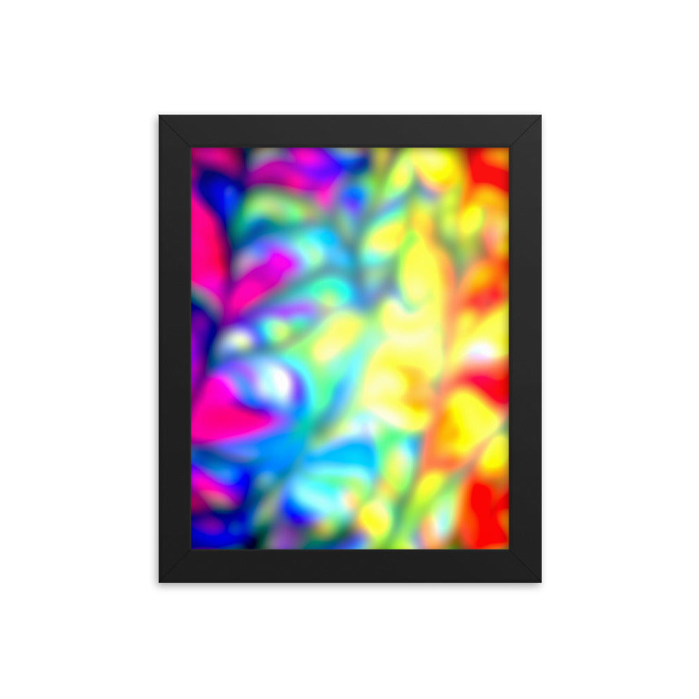 Color Fractures Framed Print