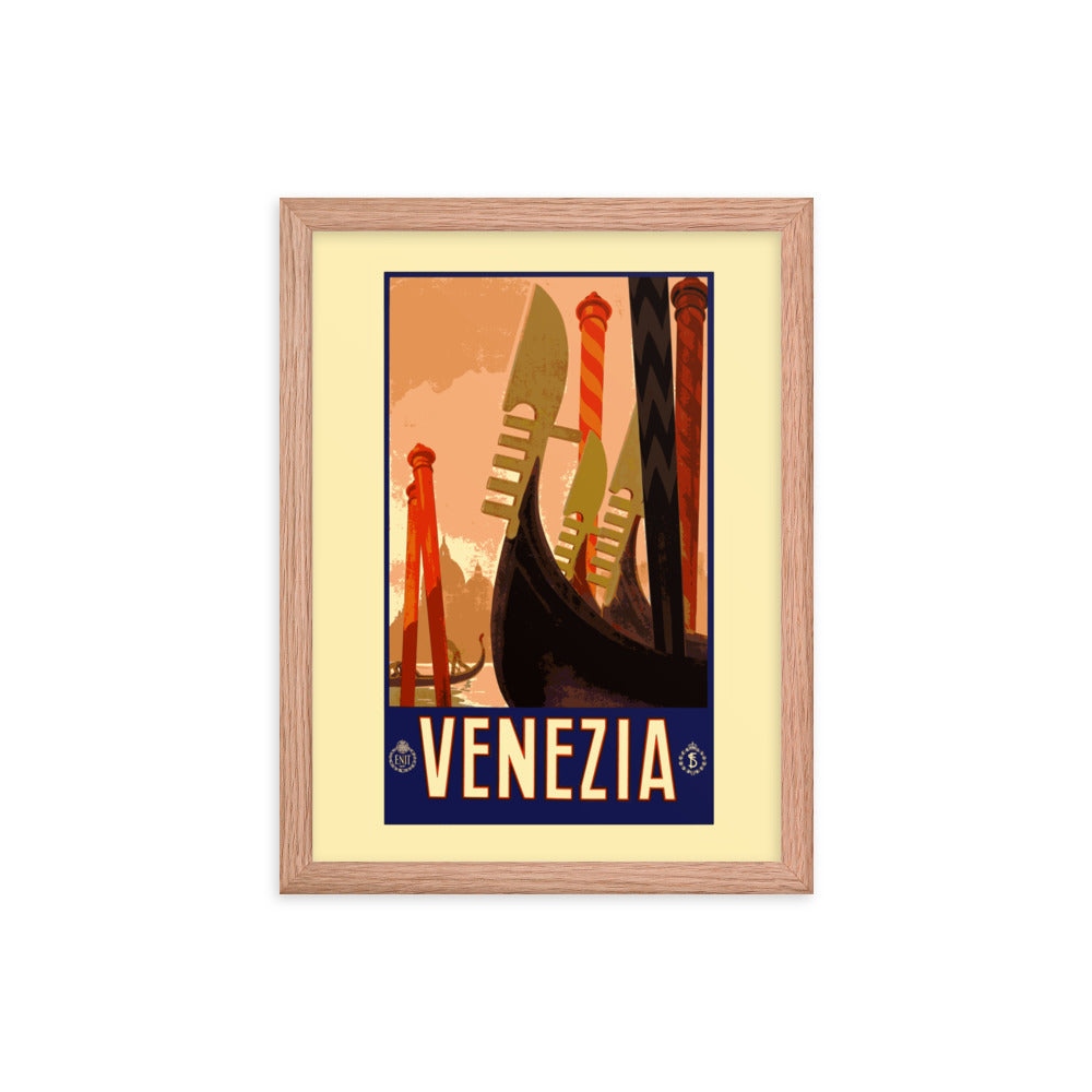 Venezia Vintage Travel Poster Framed Print