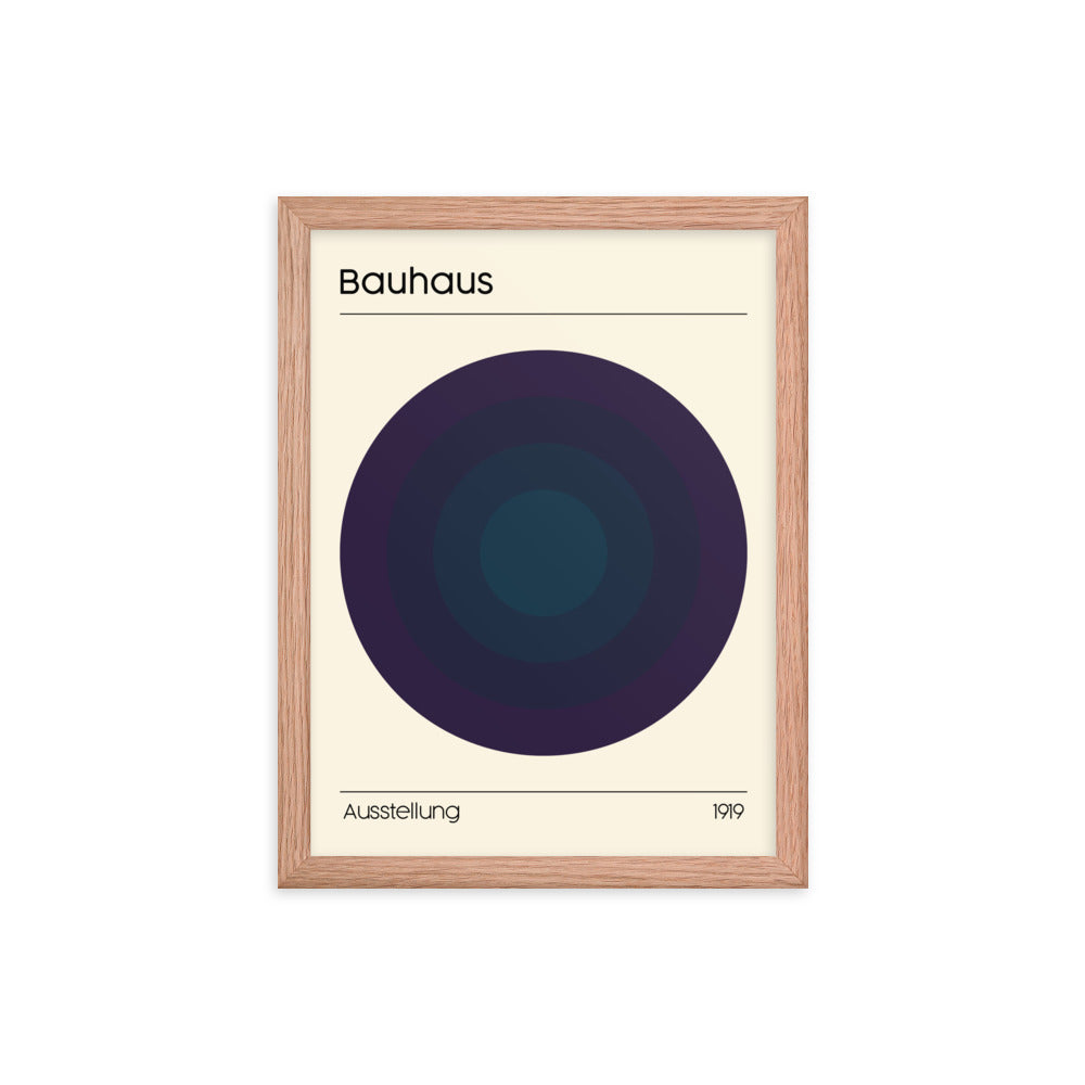 Bauhaus Concentrix Framed Print