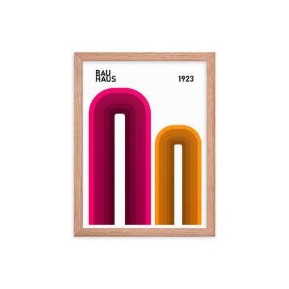Bauhaus Arches Framed Print