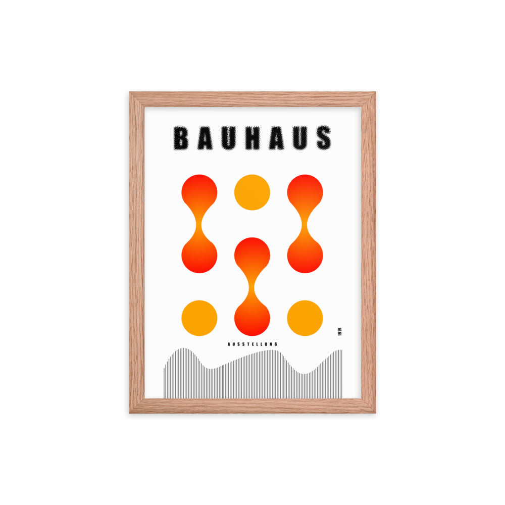 Bauhaus Lava Drops Framed Print