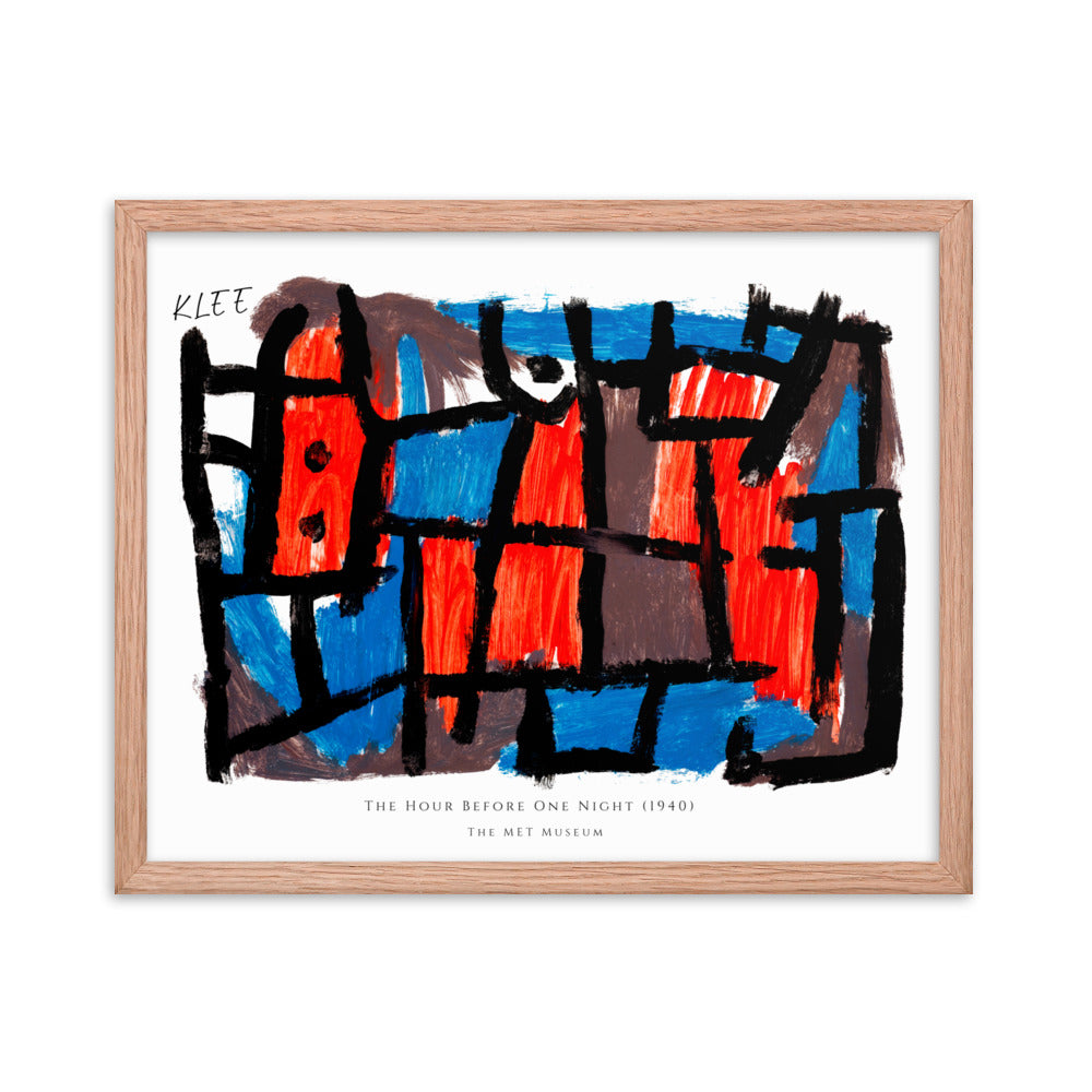 Paul Klee- The Hour Before One Night (1940) Framed Print