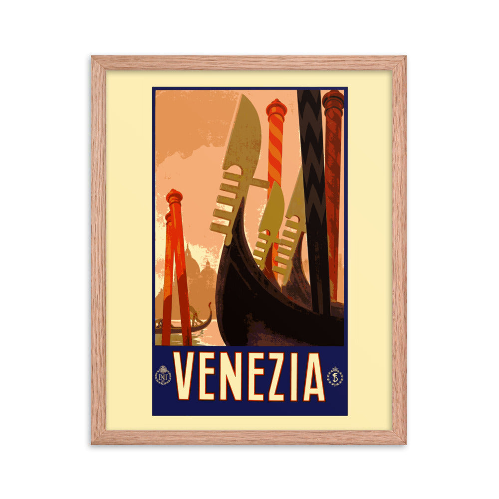 Venezia Vintage Travel Poster Framed Print