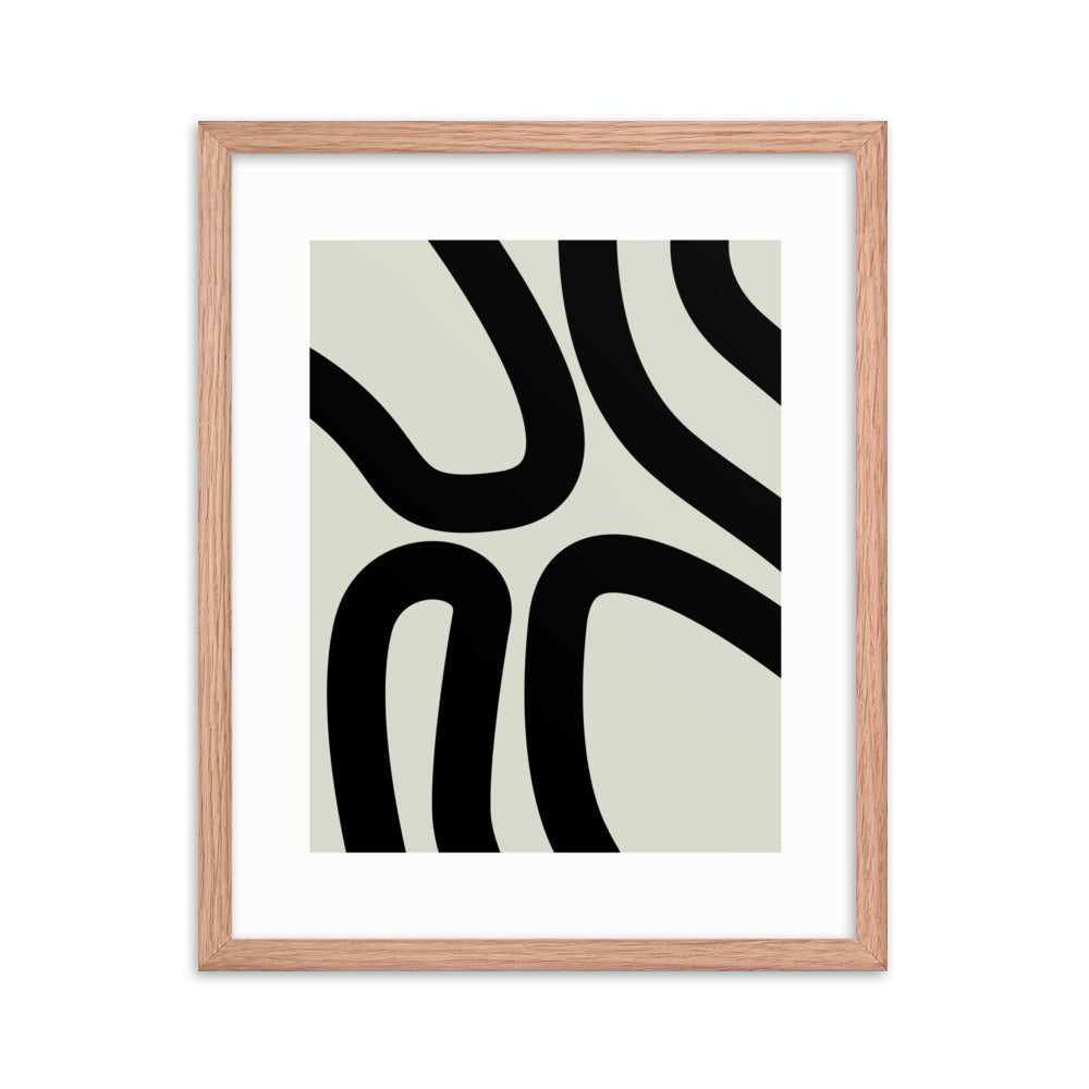 Abstract Lines Framed Print