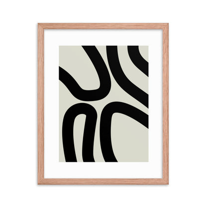 Abstract Lines Framed Print
