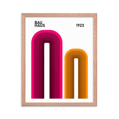 Bauhaus Arches Framed Print
