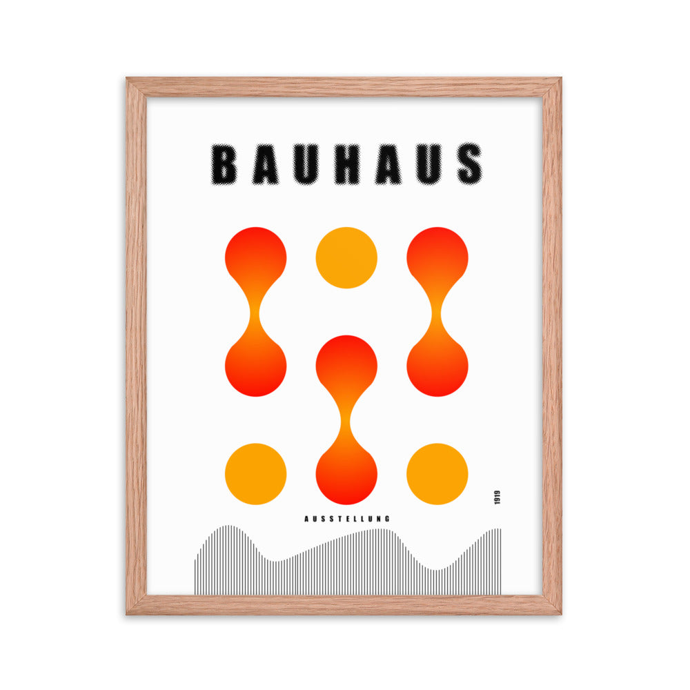 Bauhaus Lava Drops Framed Print