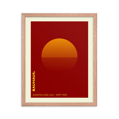 Bauhaus Sunrise Framed Print