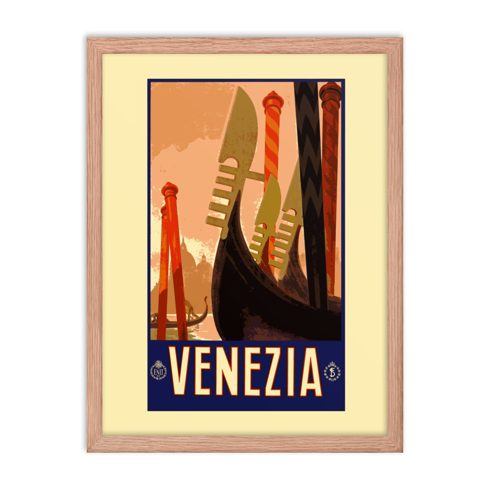 Venezia Vintage Travel Poster Framed Print