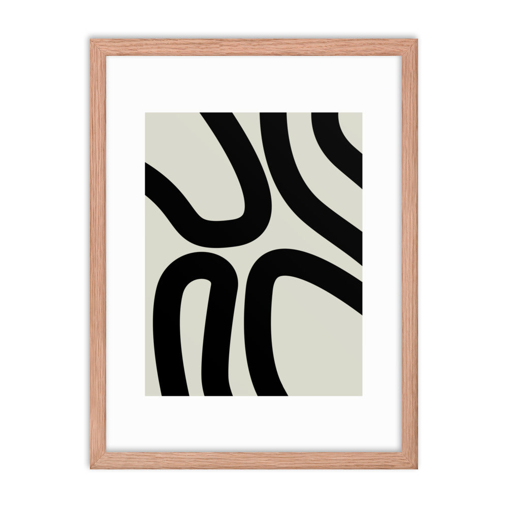 Abstract Lines Framed Print