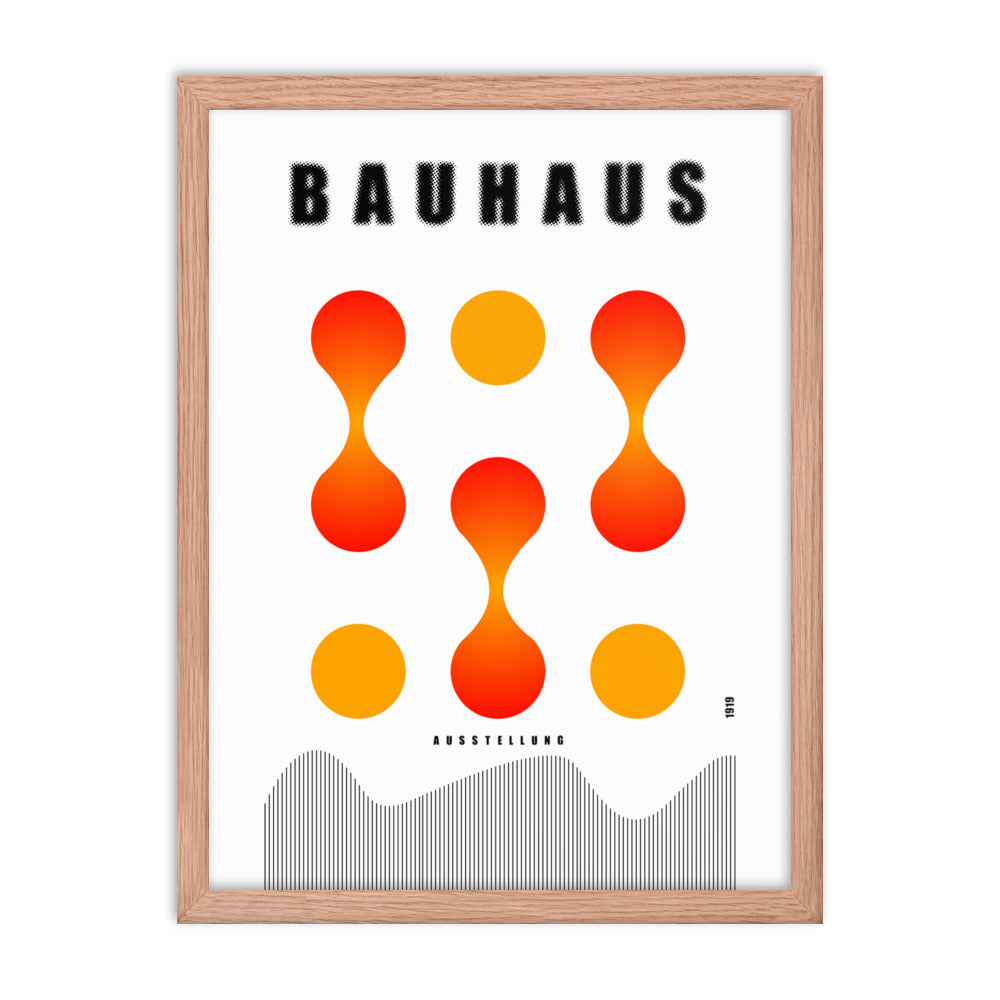 Bauhaus Lava Drops Framed Print