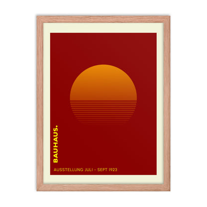 Bauhaus Sunrise Framed Print