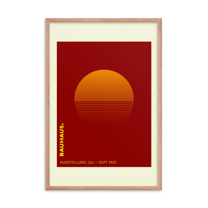 Bauhaus Sunrise Framed Print