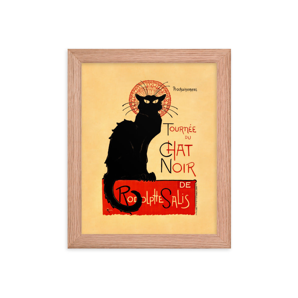 Tournée du Chat Noir 1896 by Théophile Alexandre Steinlen Framed Print