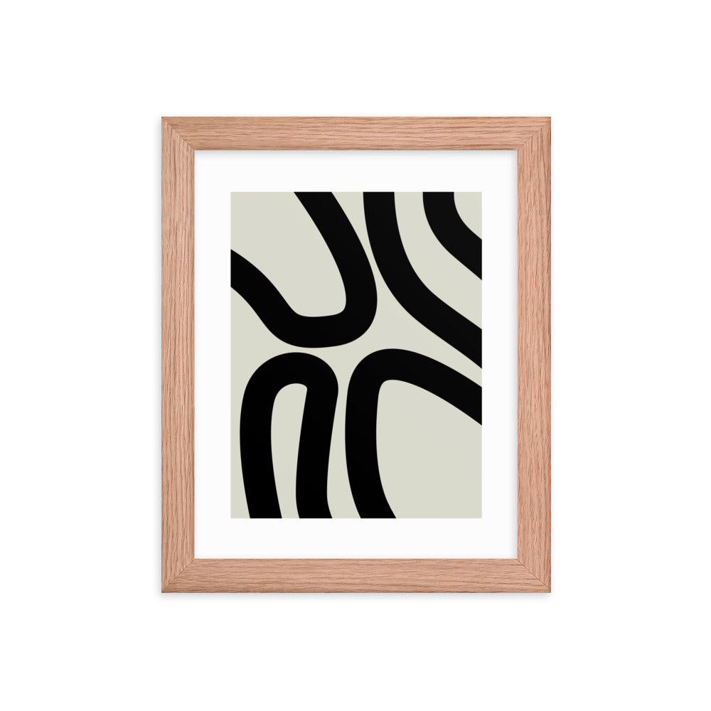 Abstract Lines Framed Print