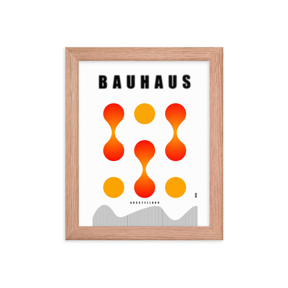 Bauhaus Lava Drops Framed Print