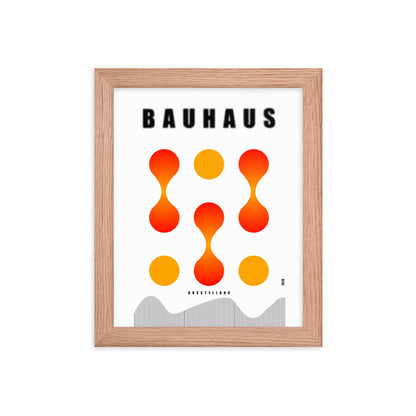 Bauhaus Lava Drops Framed Print
