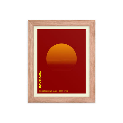 Bauhaus Sunrise Framed Print