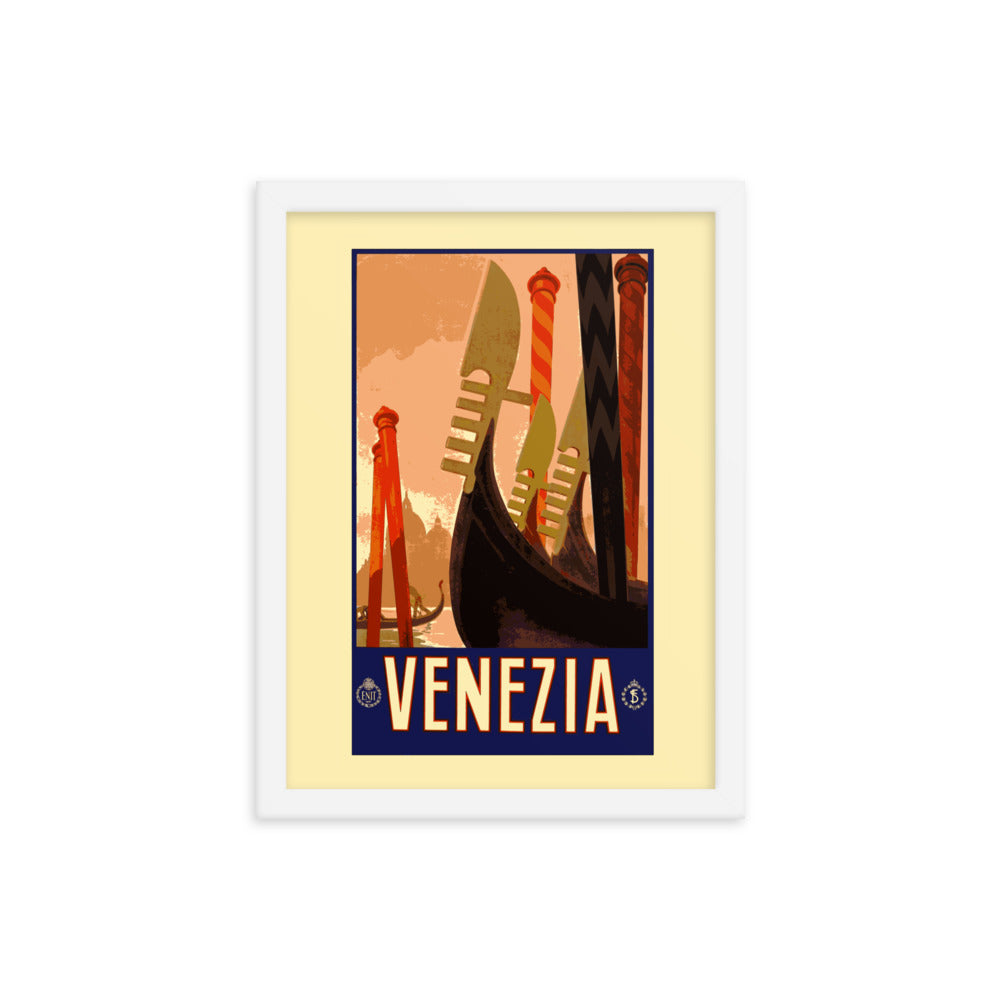 Venezia Vintage Travel Poster Framed Print