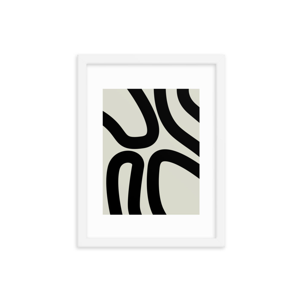 Abstract Lines Framed Print