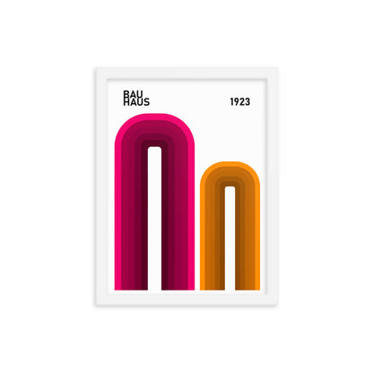 Bauhaus Arches Framed Print