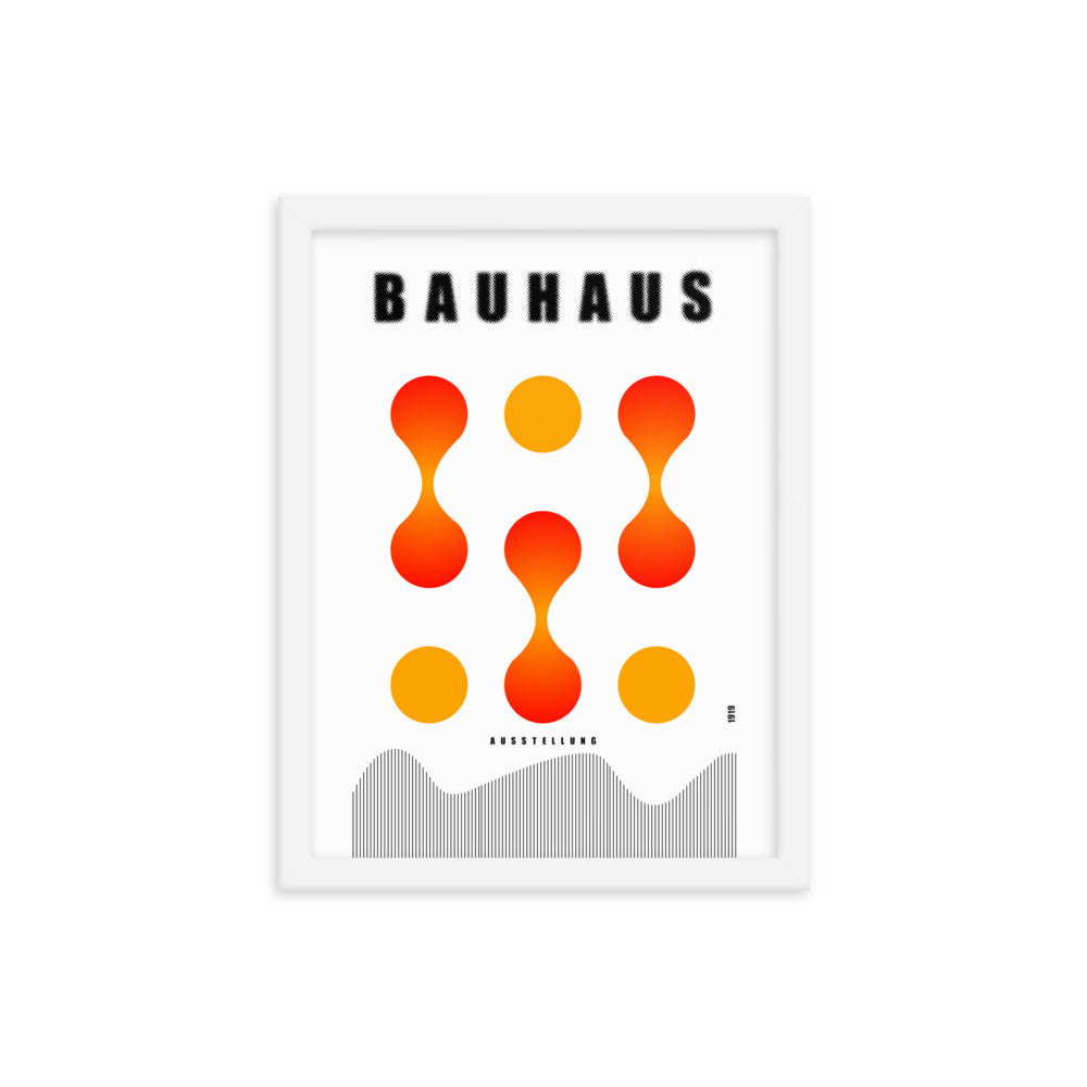 Bauhaus Lava Drops Framed Print