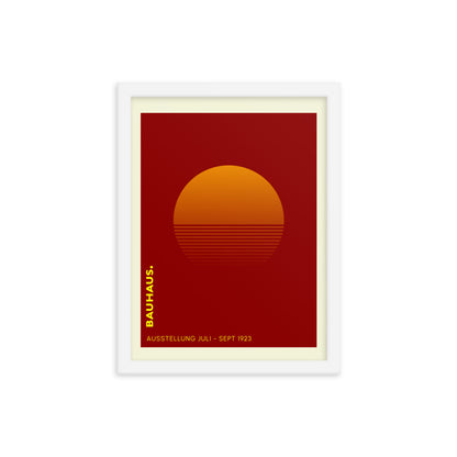 Bauhaus Sunrise Framed Print