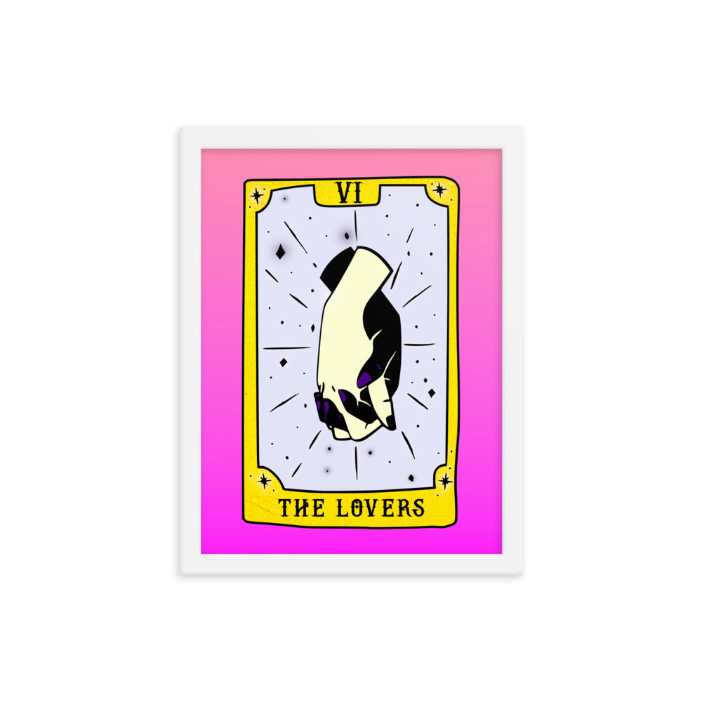 The Lovers Tarot Card Framed Print