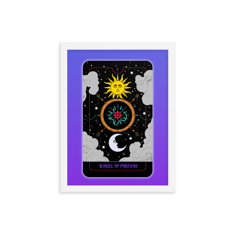 Wheel of Fortune Tarot Card Framed Print