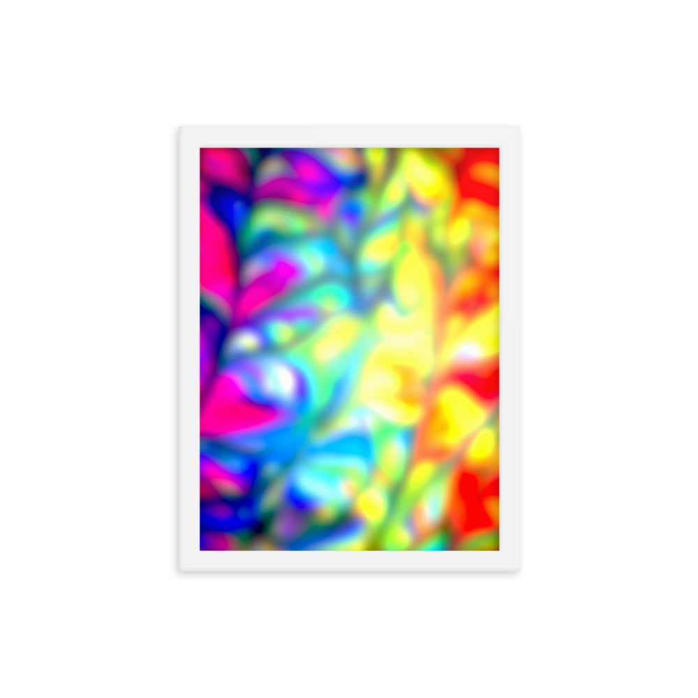 Color Fractures Framed Print