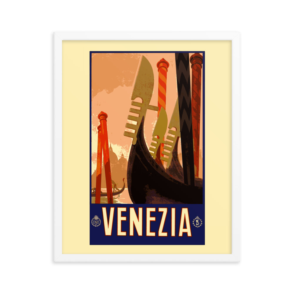 Venezia Vintage Travel Poster Framed Print