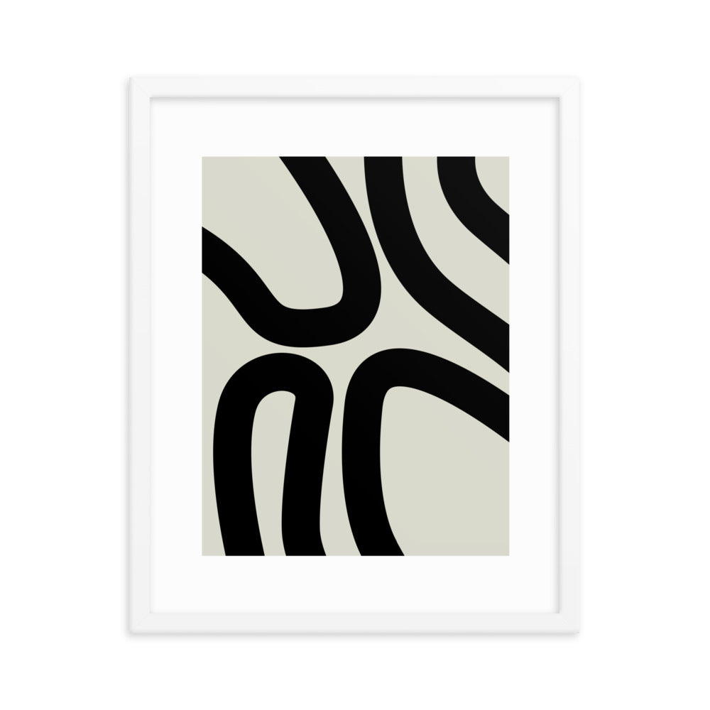 Abstract Lines Framed Print