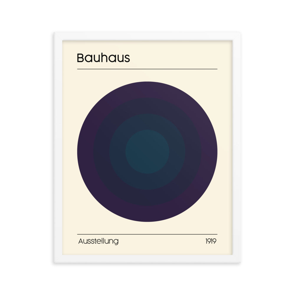 Bauhaus Concentrix Framed Print