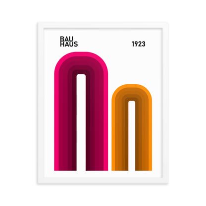 Bauhaus Arches Framed Print
