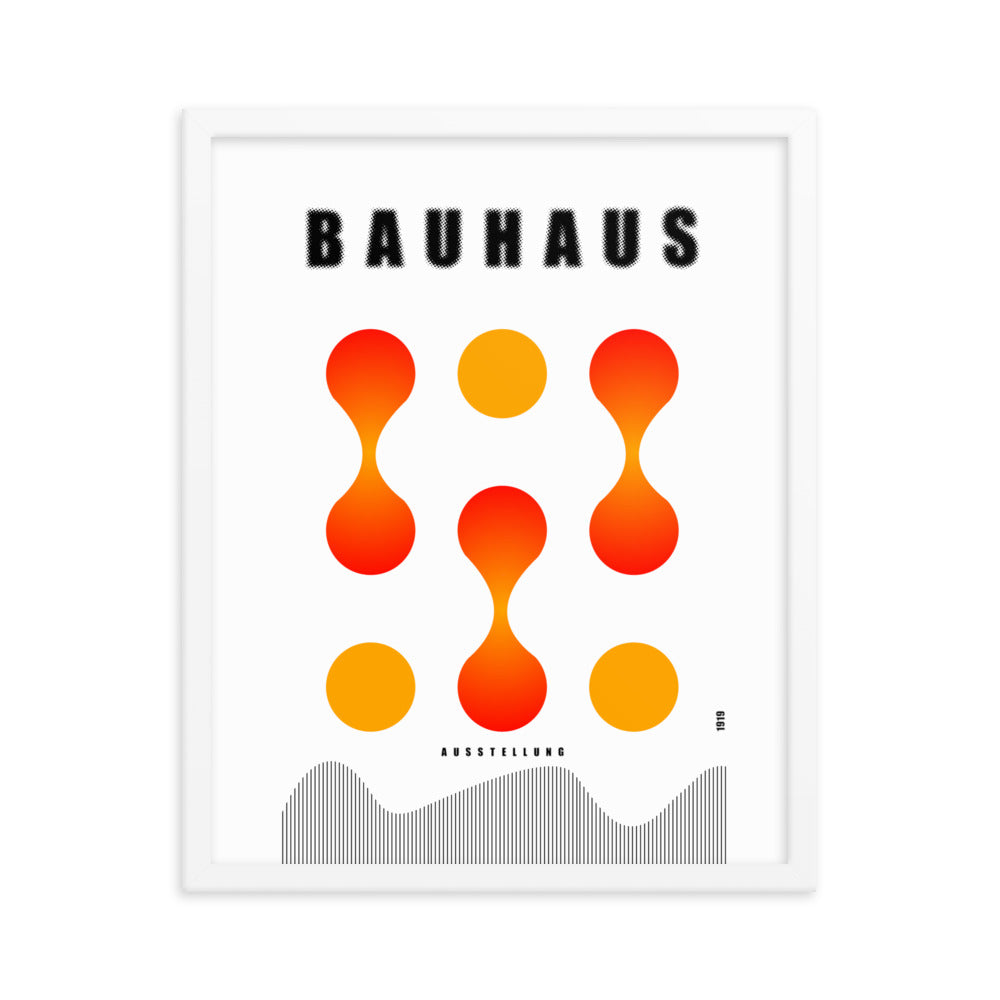 Bauhaus Lava Drops Framed Print