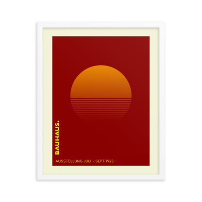 Bauhaus Sunrise Framed Print
