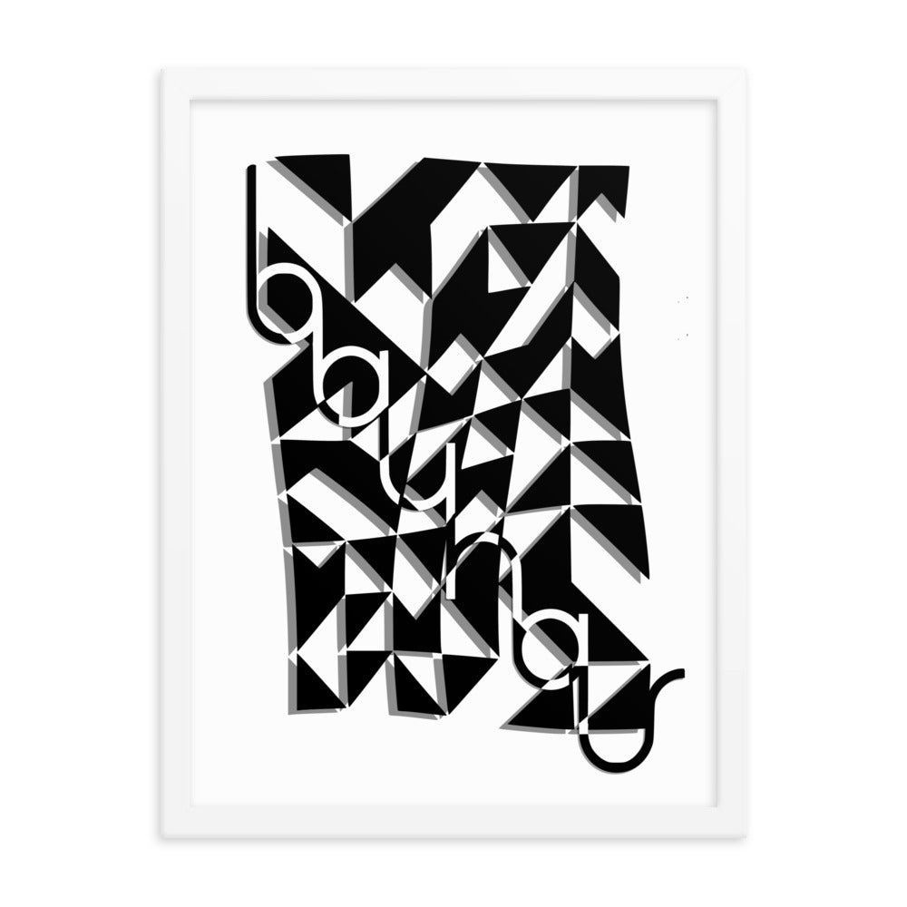 Bauhaus Modern Dynamic Framed Print