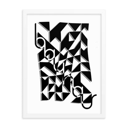 Bauhaus Modern Dynamic Framed Print