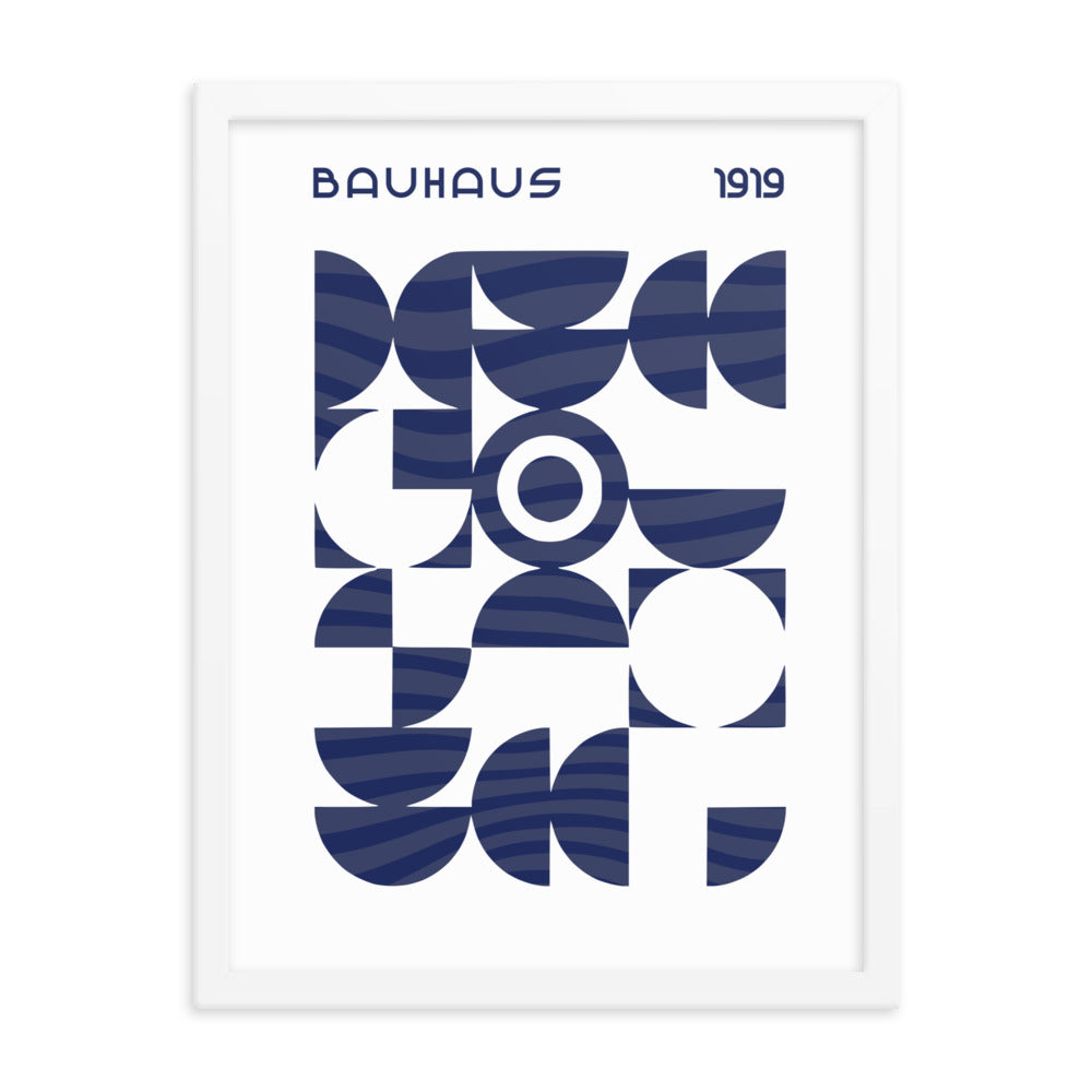 Buahaus Geometric Abstraction Framed Print