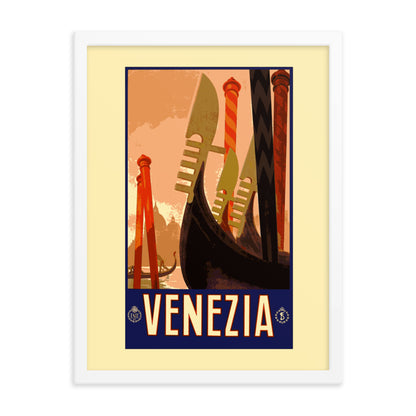 Venezia Vintage Travel Poster Framed Print