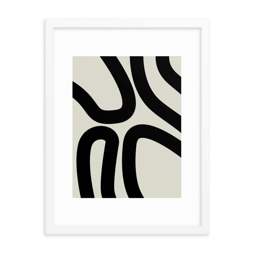 Abstract Lines Framed Print