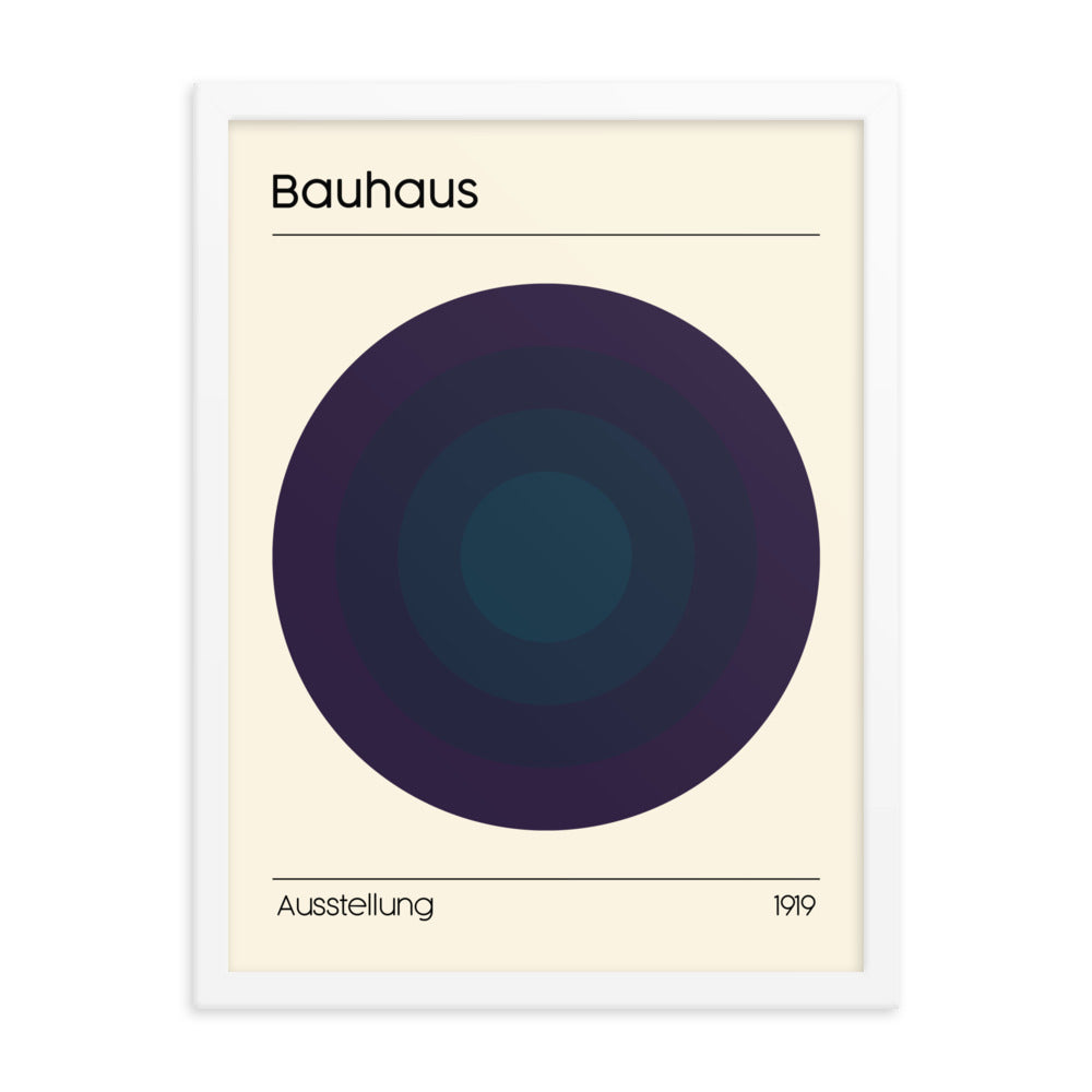 Bauhaus Concentrix Framed Print