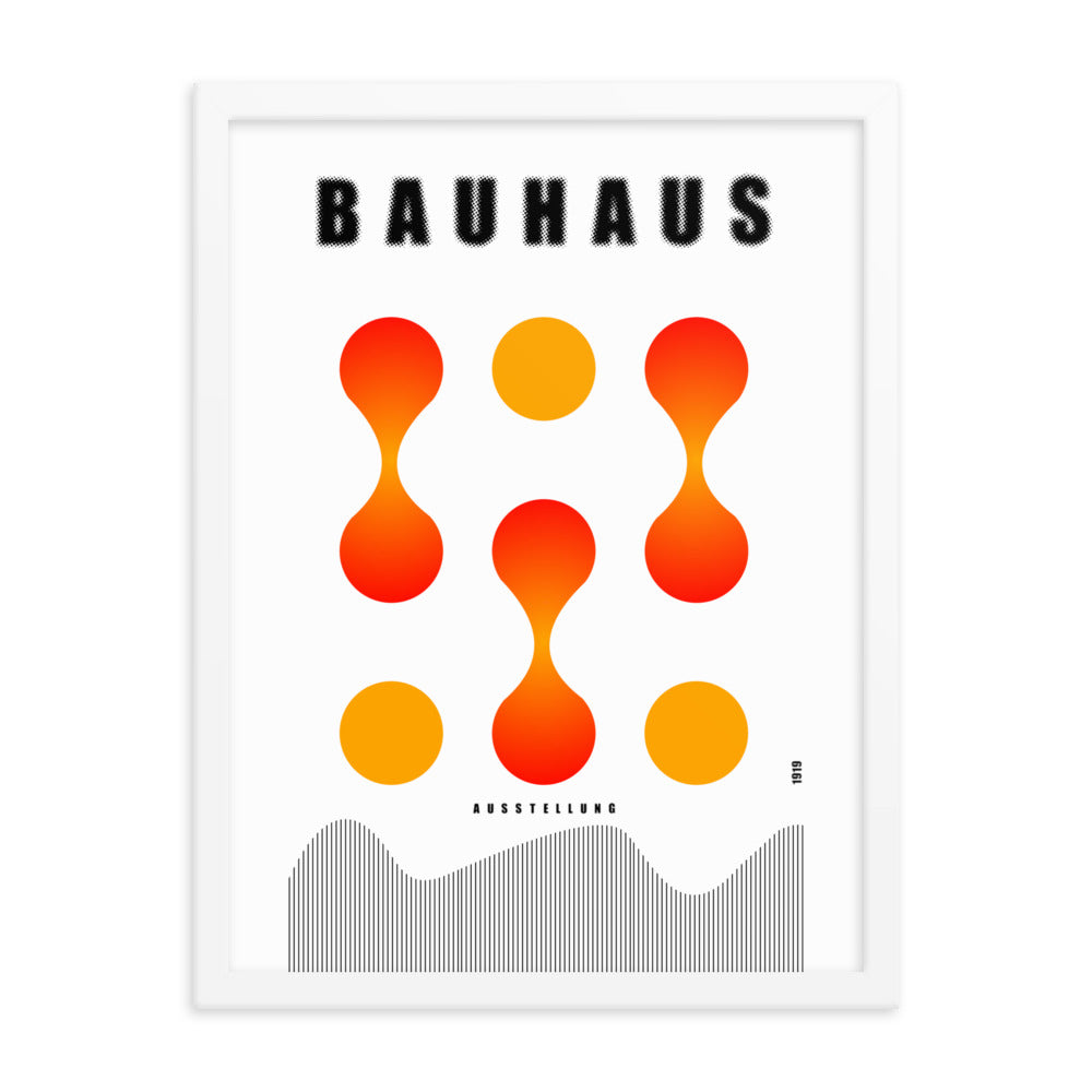 Bauhaus Lava Drops Framed Print