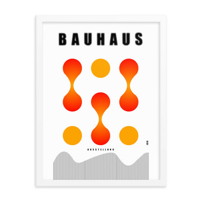 Bauhaus Lava Drops Framed Print