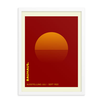 Bauhaus Sunrise Framed Print