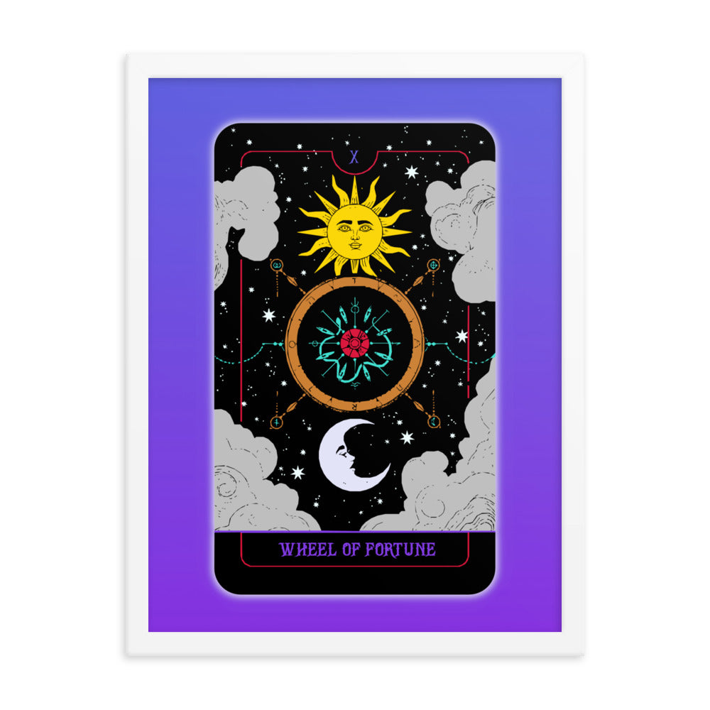 Wheel of Fortune Tarot Card Framed Print