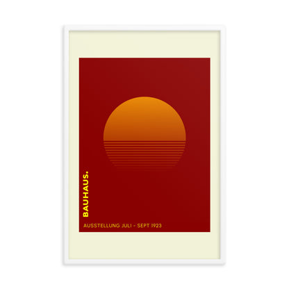 Bauhaus Sunrise Framed Print