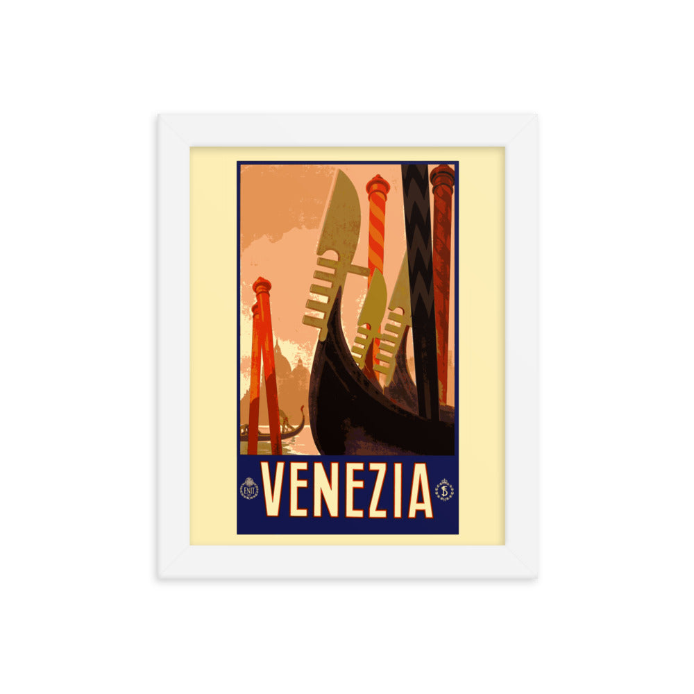 Venezia Vintage Travel Poster Framed Print