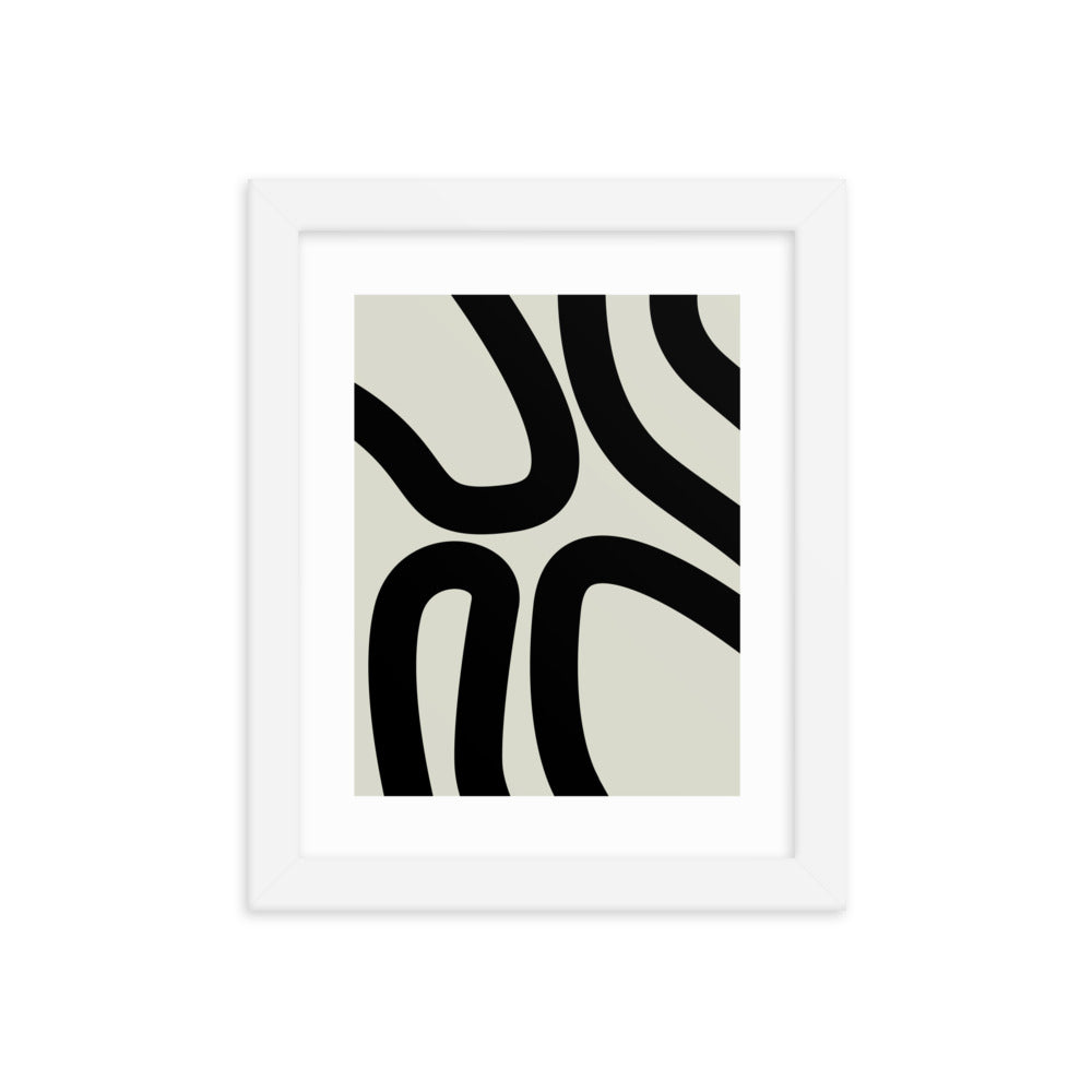 Abstract Lines Framed Print