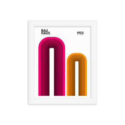 Bauhaus Arches Framed Print